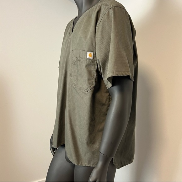 ⚪️ Carhartt Men's Ripstop Utility Scrub Top - Picture 4 of 11